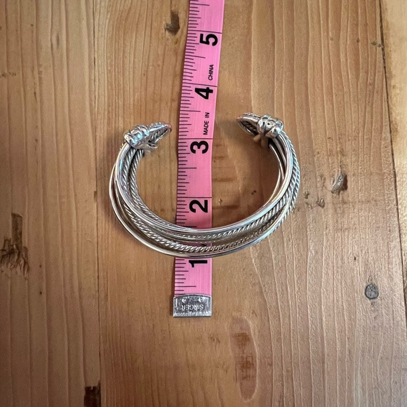 David Yurman Crossover Cuff bracelet sterling silver with box - Picture 10 of 12